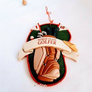 World Class Golfer Ornament Poly Resin Needs Touchup